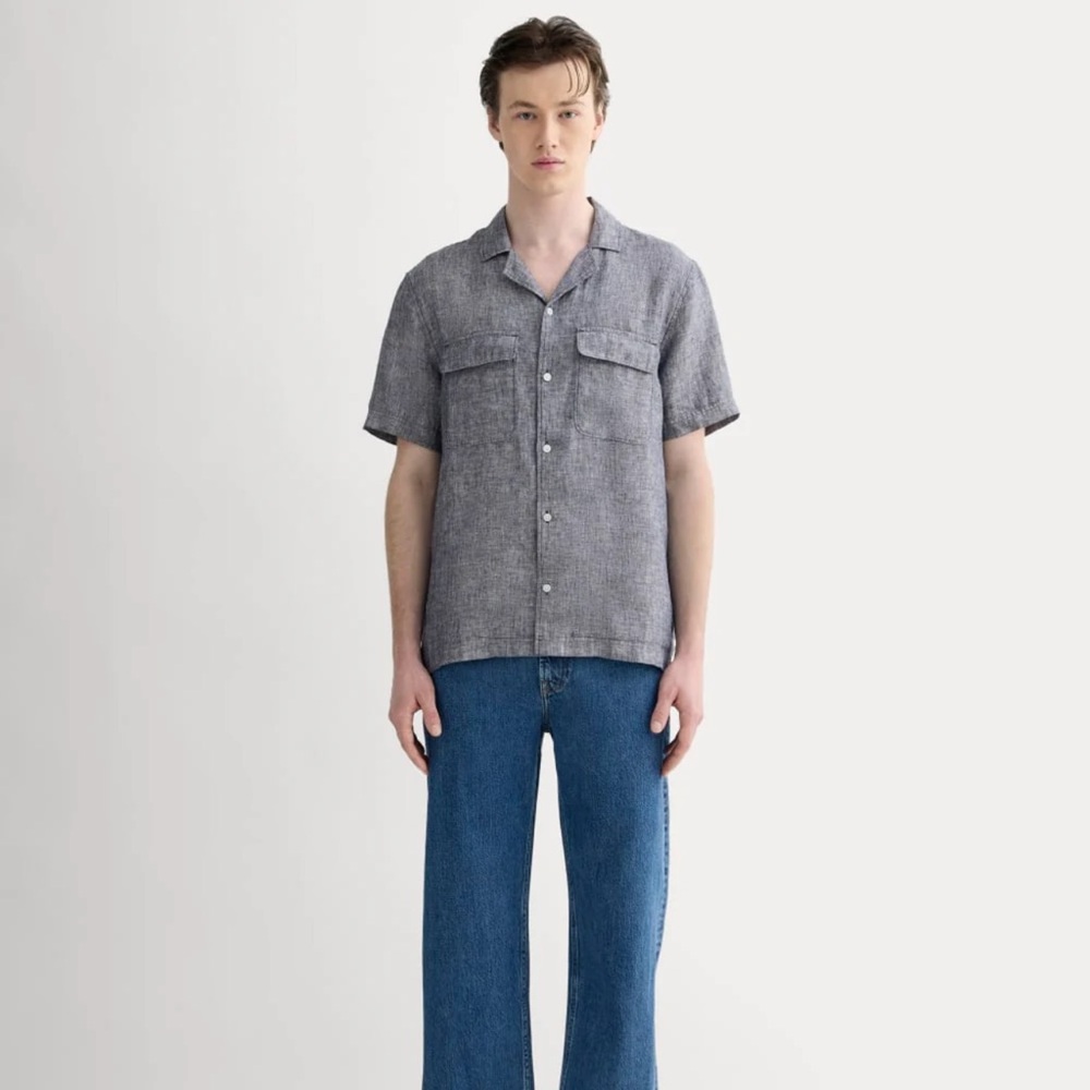 Everlane Linen Short Sleeve Button Up